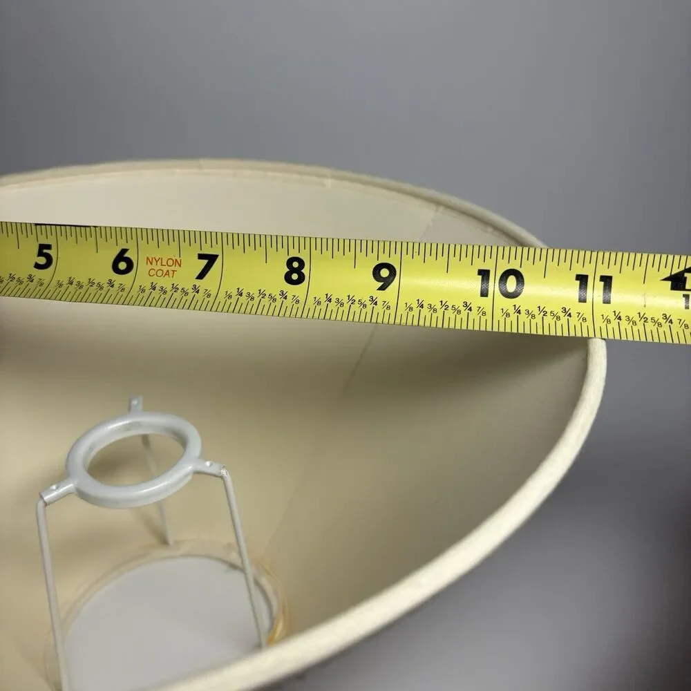 Vintage Hardback Cone Lace Lampshade Ivory